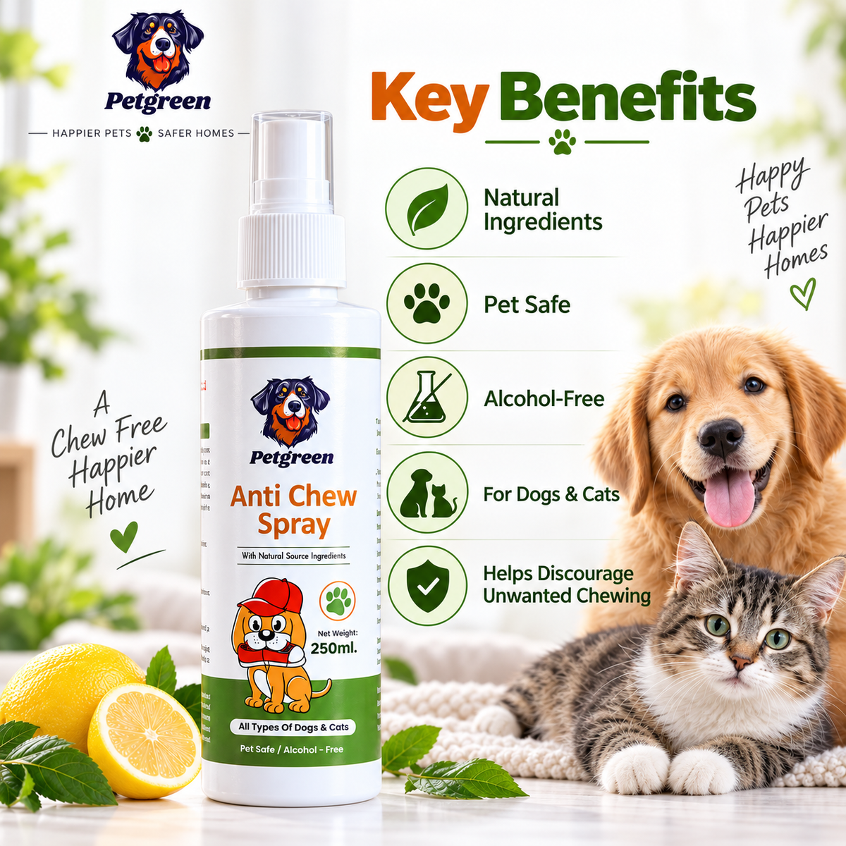 Petgreen Anti Chew Spray For Dog And Cats