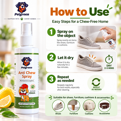 Petgreen Anti Chew Spray For Dog And Cats