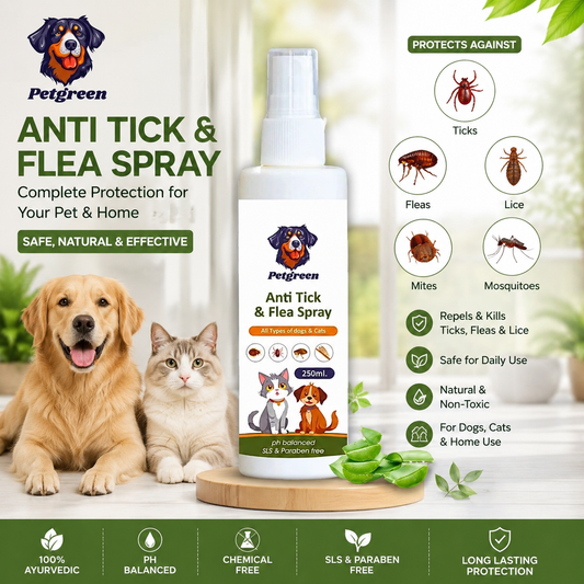 Petgreen Anti Tick & Flea Spray ( Dog And Cats )