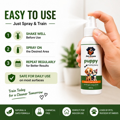 Petgreen™ Natural Potty & Toilet Training Spray For Dogs And Cats ( Buy 1 get 1 Free )